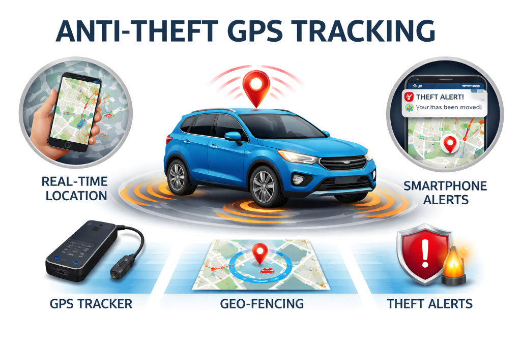 Anti-theft GPS tracking devices