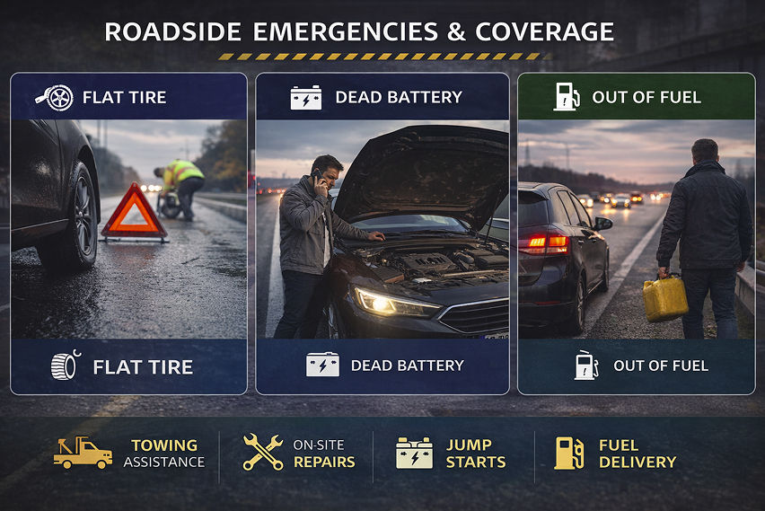common roadside emergencies & coverage