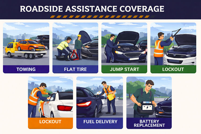 Roadside assistance coverage