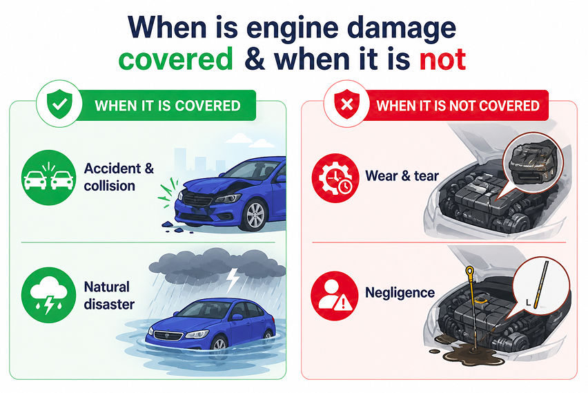 Car insurance & engine damage