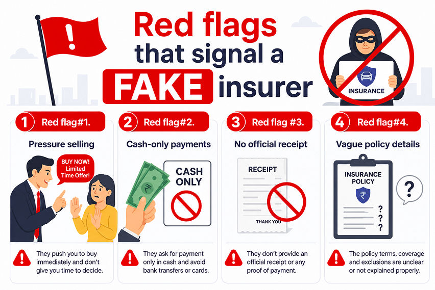 Fake insurer Red Flags 