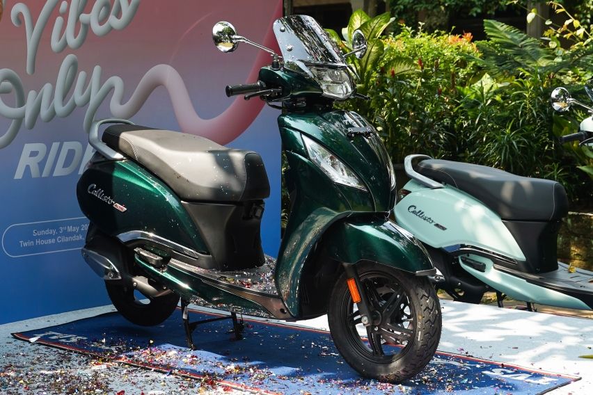 TVS Callisto 125 emerald green
