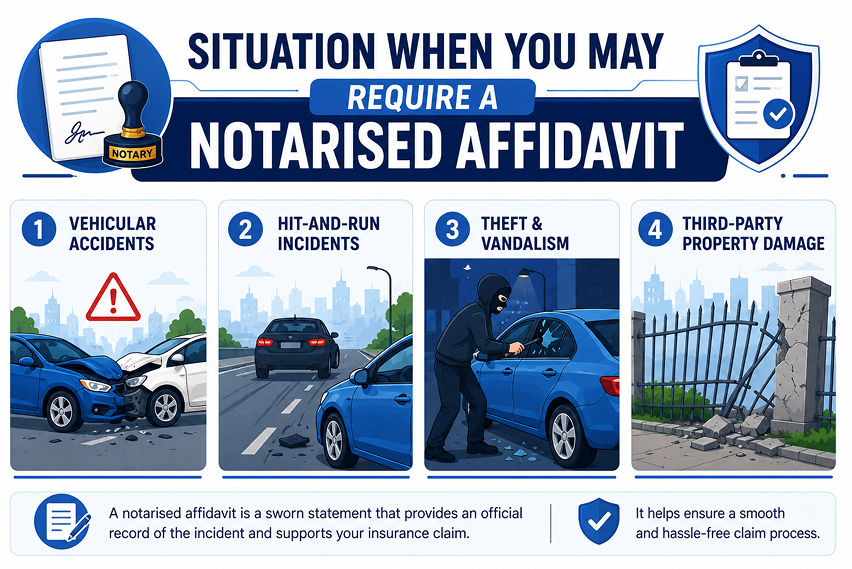 Notarised affidavit in car insurance